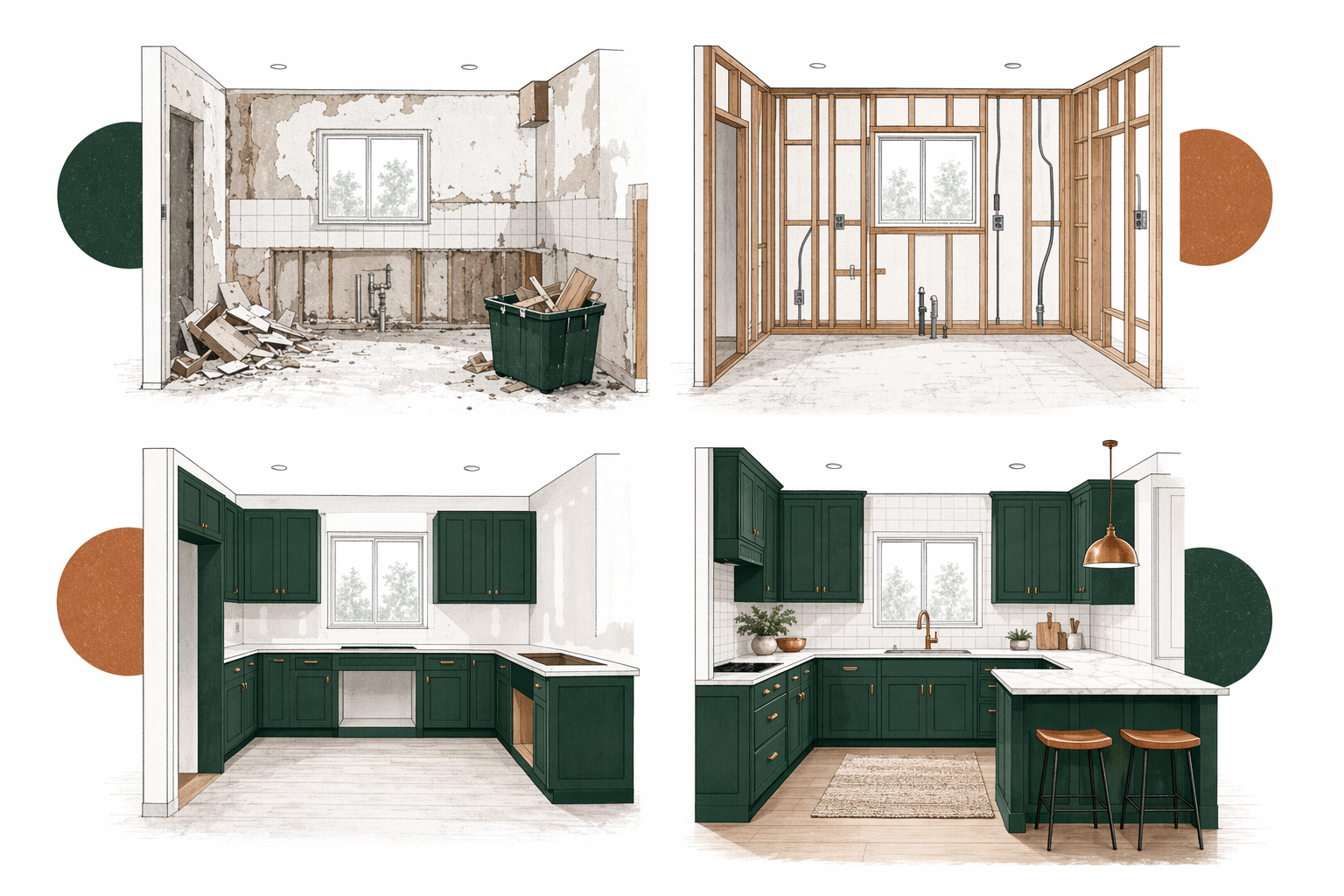 Illustration for Full kitchen remodel