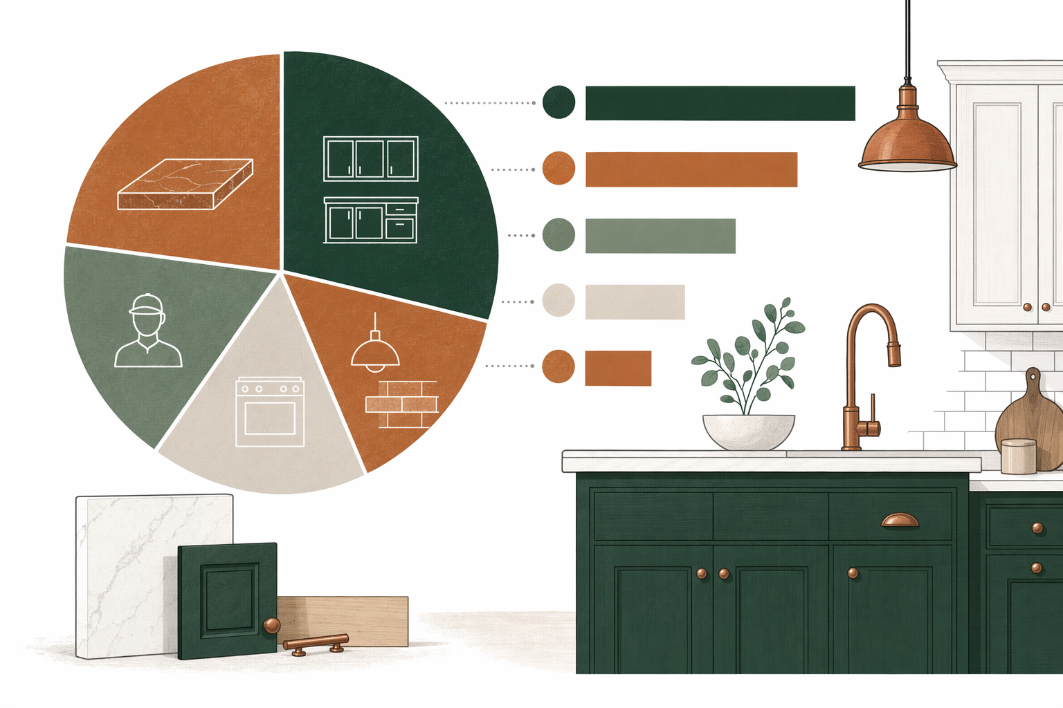 Illustration for Where your kitchen budget actually goes